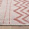Homeroots 8 x 10 ft. Beige & Red Zigzag Indoor & Outdoor Area Rug 396228 - alternate 6